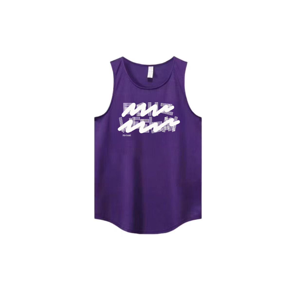 New Ins trendy brand summer ice silk cool sensation quick drying mesh breathable versatile men's and women's sleeveless camisole trendy