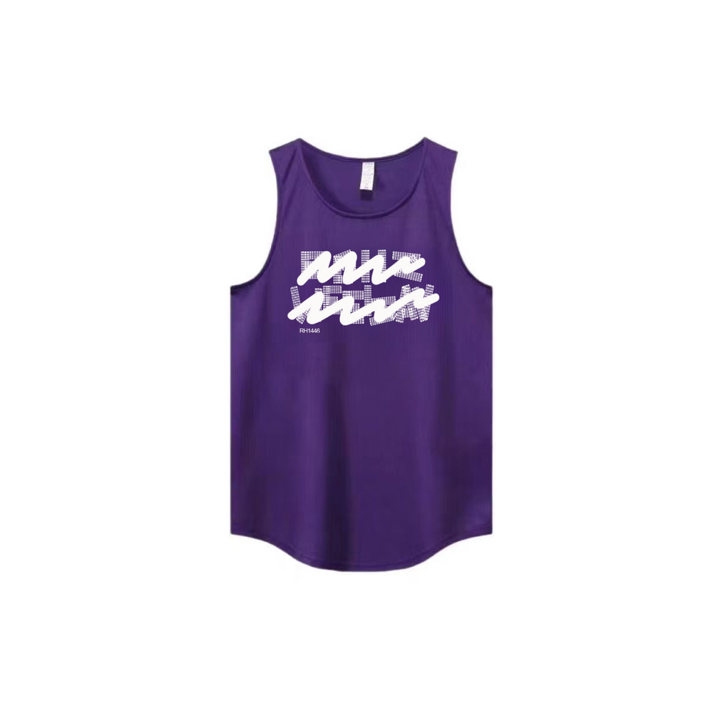 New Ins trendy brand summer ice silk cool sensation quick drying mesh breathable versatile men's and women's sleeveless camisole trendy