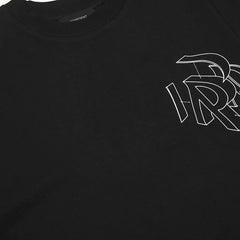 Representative three-dimensional letter R short sleeved American fashion brand high street casual summer pure cotton loose fitting men's and women's T-shirt