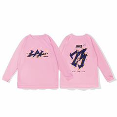 James' basketball training uniform, quick drying sports top, autumn and winter running fitness shooting suit, long sleeved loose winter