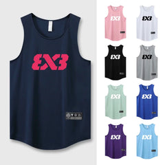 3X3 vest quick drying mesh breathable training suit FIBA basketball sports vest three on three basketball suit