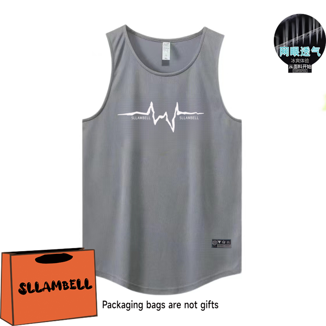Letter print basketball quick drying mesh American training vest shooting summer loose round neck breathable and moisture absorbing sleeveless