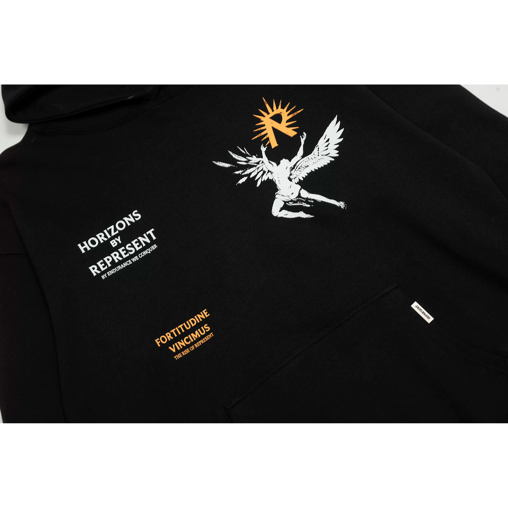 REPRESENT REP Sun Wing God Figure American Hooded Hoodie High Street Hip Hop Loose Casual Couple Style