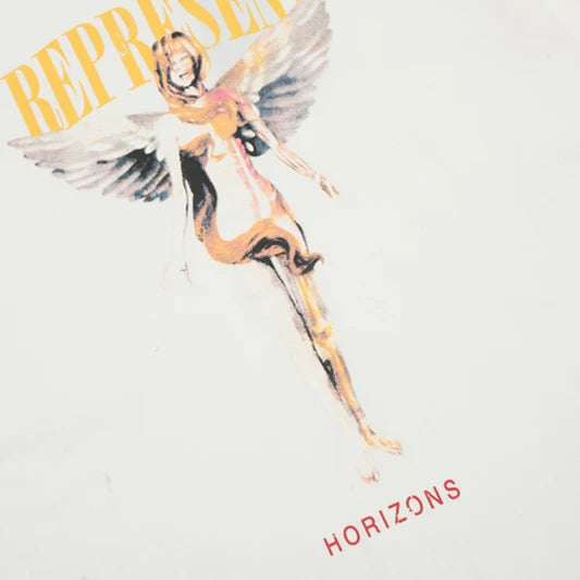 Representative Angel Goddess Letter Short Sleeve American Trendy Brand High Street Leisure Summer Cotton Loose Men's and Women's T-shirts