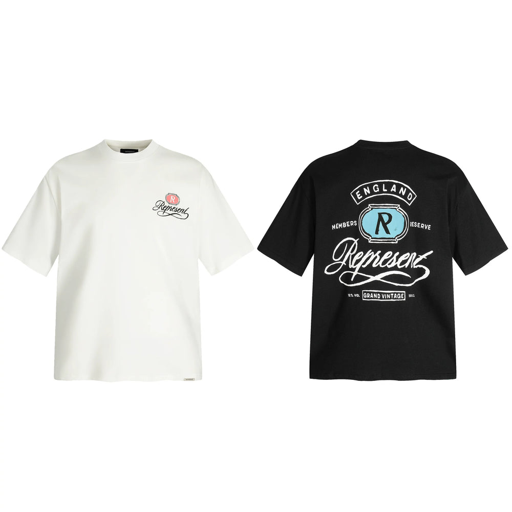 Representative tag R letter REP short sleeved American niche fashion brand high street summer pure cotton loose fitting men's and women's T-shirt