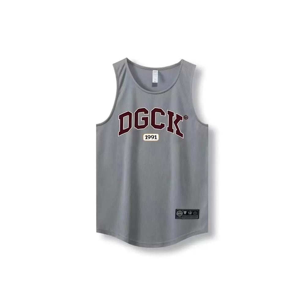 DGCK American basketball vest training summer sleeveless basketball shooting suit sports top loose fitness narrow shoulder jersey