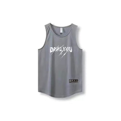 Letter print basketball quick drying mesh American training vest shooting summer loose round neck breathable and moisture absorbing sleeveless