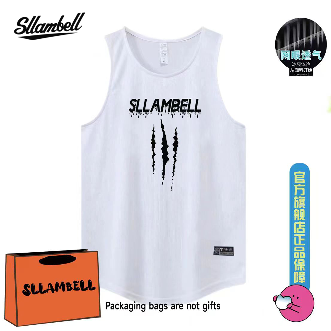 American shooting training suit summer new original design letter printed men's outdoor lightweight sleeveless vest