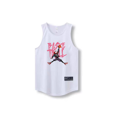 Spider Man dunk niche basketball vest training sleeveless basketball shooting suit sports loose fitness narrow shoulder jersey