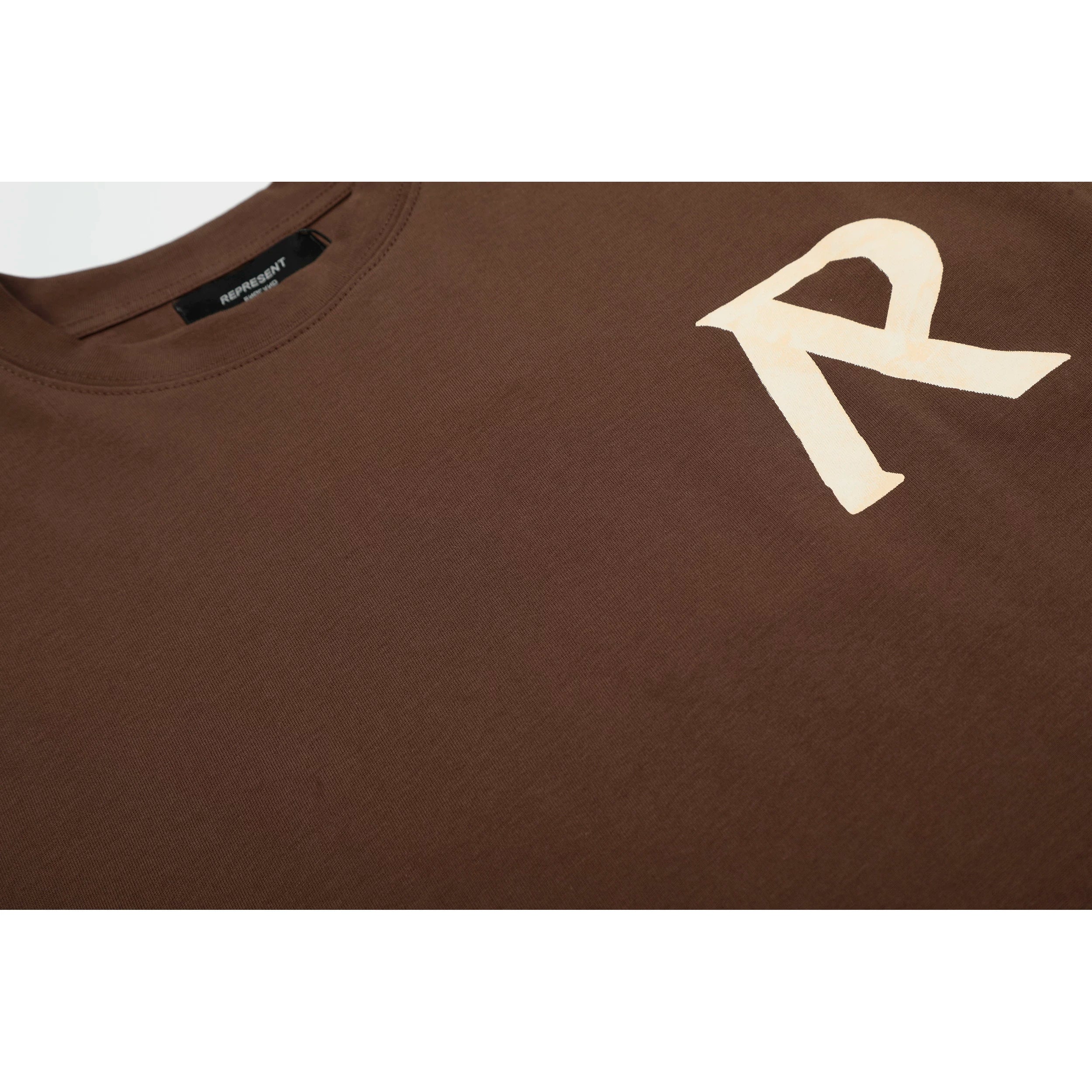 Representative letter R slogan short sleeved American niche fashion brand high street summer pure cotton loose fitting men's and women's T-shirt trend