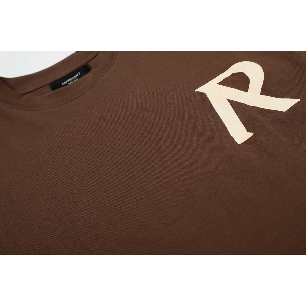 Representative letter R slogan short sleeved American niche fashion brand high street summer pure cotton loose fitting men's and women's T-shirt trend