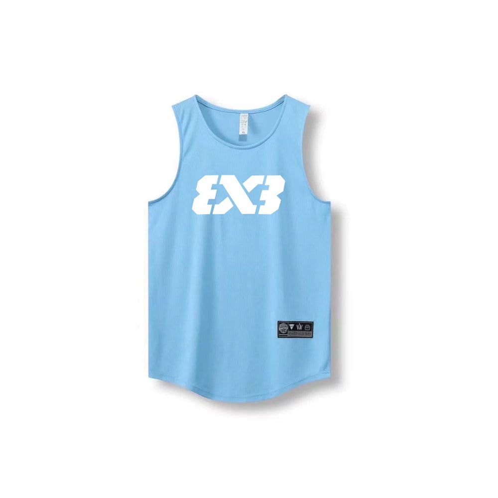 3X3 vest quick drying mesh breathable training suit FIBA basketball sports vest three on three basketball suit