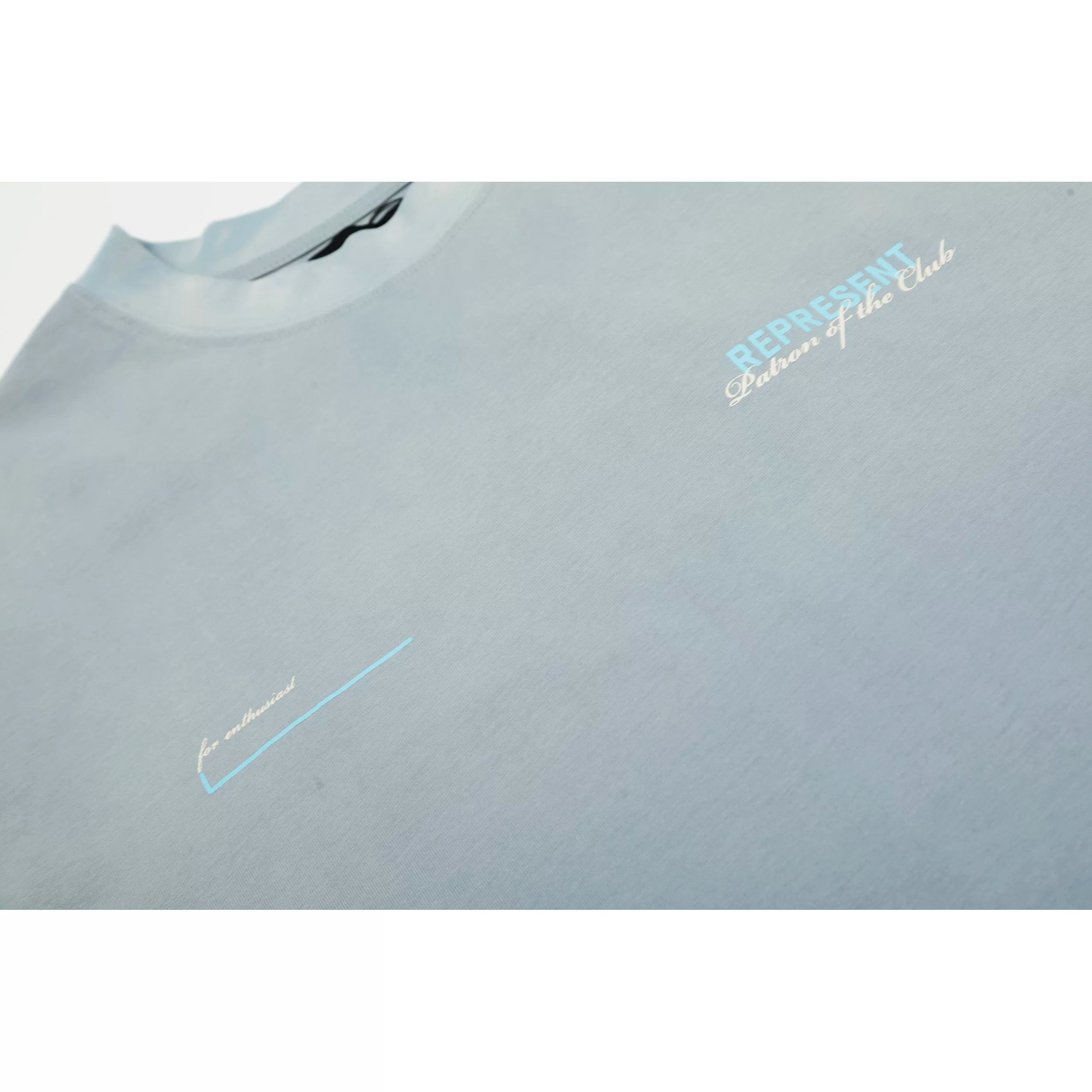 Representative letter washed spray horse chestnut craft short sleeved American niche trendy brand high street cotton loose fitting men's and women's T-shirt