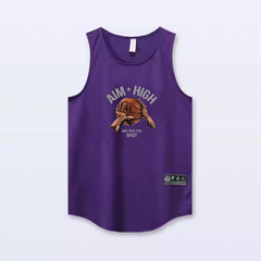 New American basketball vest training summer sleeveless basketball shooting suit sports top loose fitness narrow shoulder jersey