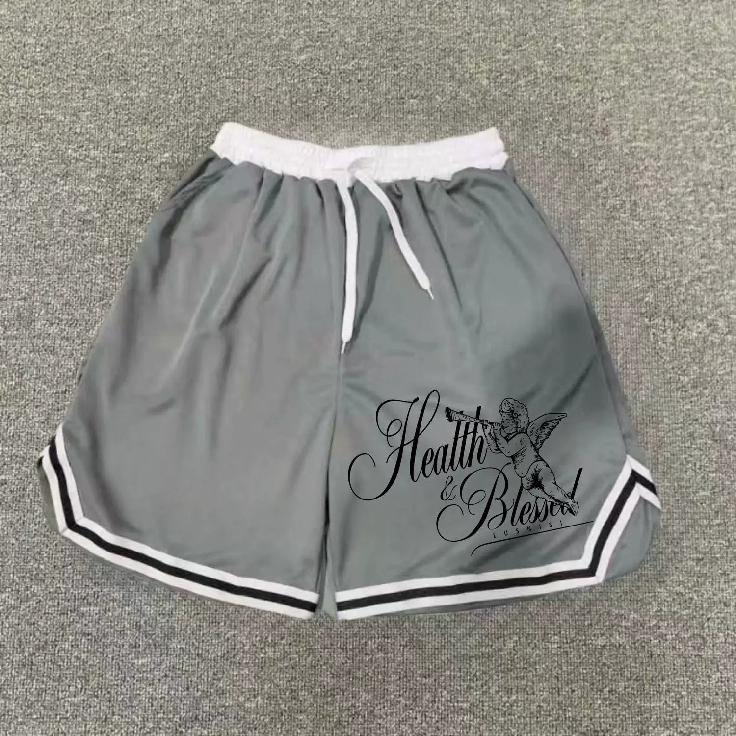 New American fashion brand high street basketball shorts, men's casual shorts, loose sports pants, quarter pants, training pants