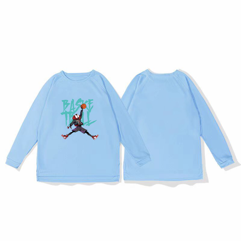 Spider Man Slam Dunk Mesh Quick Drying Sport Shoulder Long Sleeve T-shirt Training American Shooting Suit Running Breathable Autumn/Winter