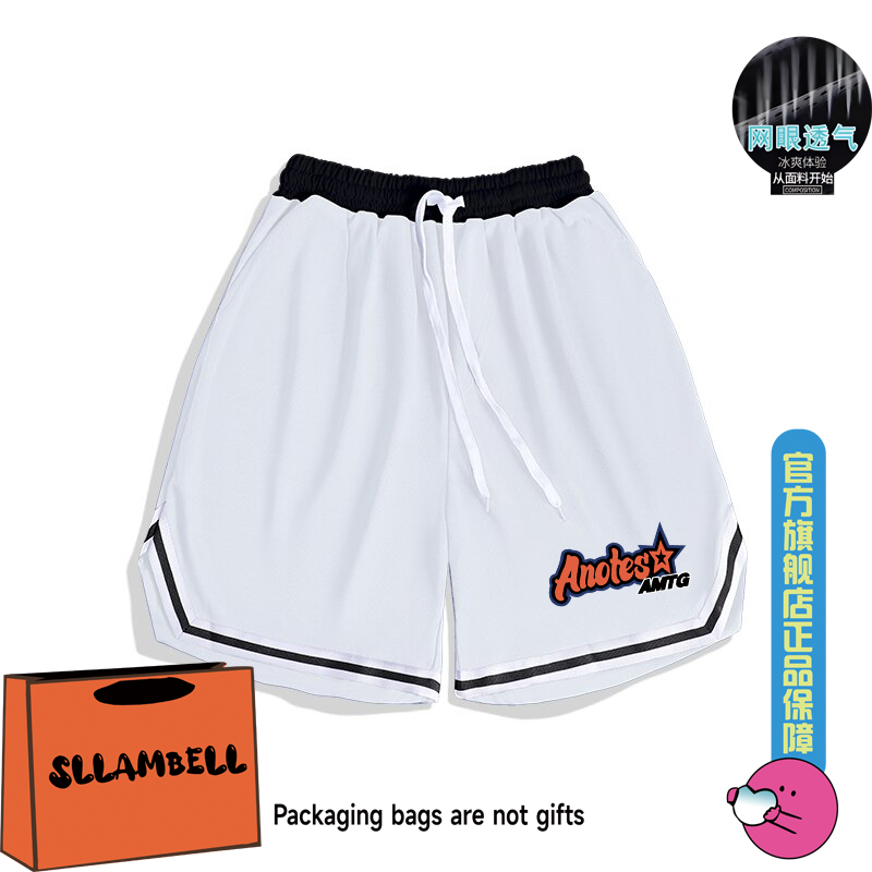 New American style quick drying thin sports basketball loose and trendy casual training five quarter pants with sweat absorbing and breathable mesh