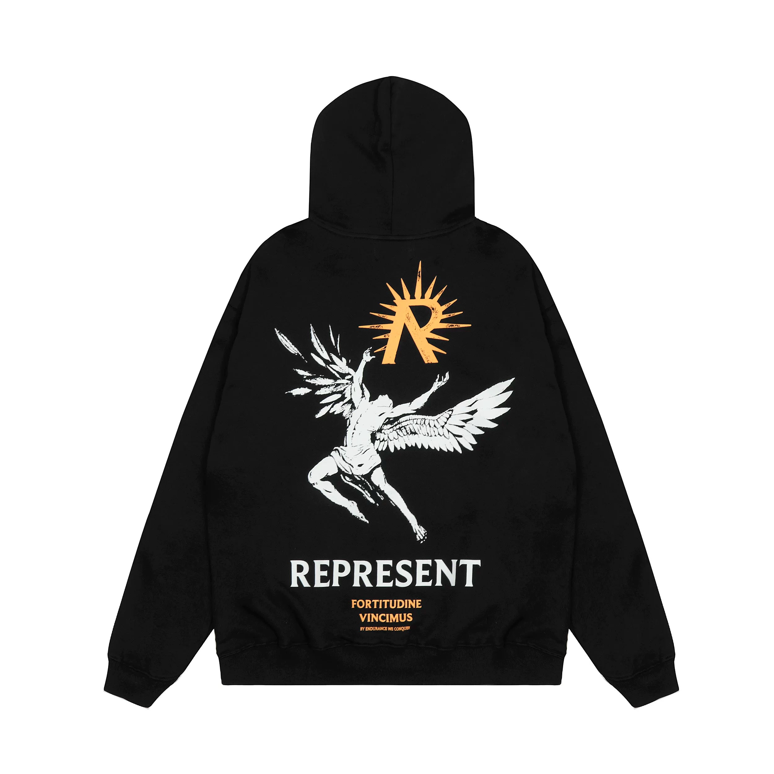 REPRESENT REP Sun Wing God Figure American Hooded Hoodie High Street Hip Hop Loose Casual Couple Style