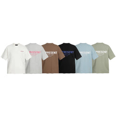 Representative classic slogan letter short sleeved American niche trendy brand high street summer pure cotton loose fitting men's and women's T-shirt