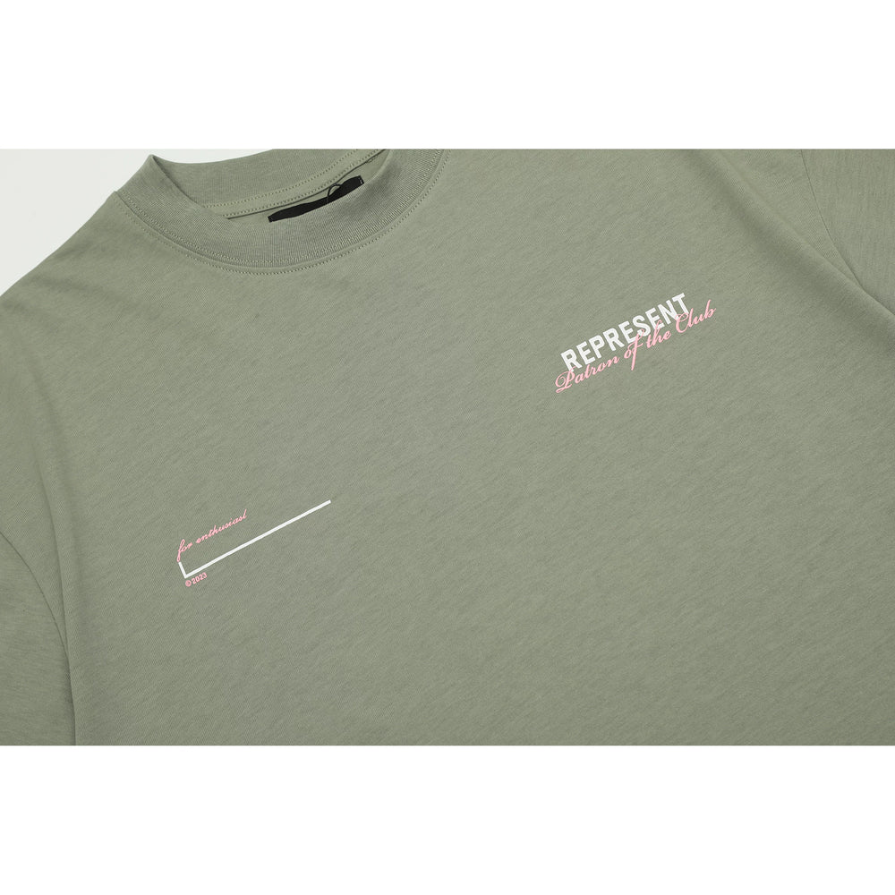 Representative colored letter slogan short sleeved American niche trendy brand high street summer pure cotton loose fitting men's and women's T-shirt