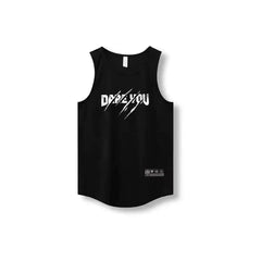 Letter print basketball quick drying mesh American training vest shooting summer loose round neck breathable and moisture absorbing sleeveless