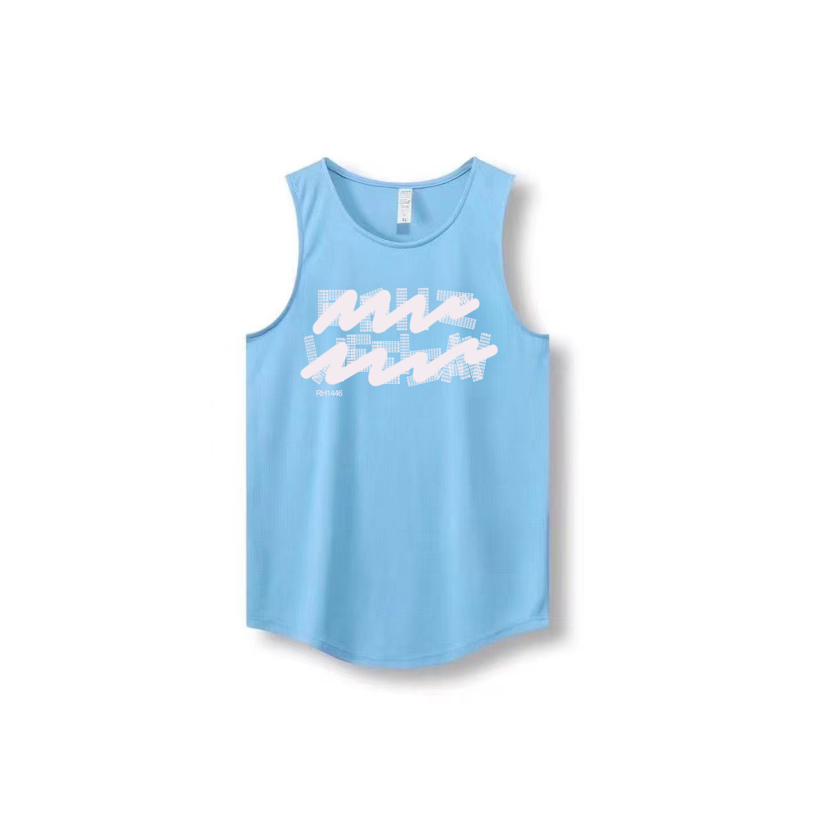New Ins trendy brand summer ice silk cool sensation quick drying mesh breathable versatile men's and women's sleeveless camisole trendy