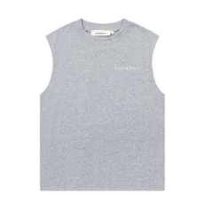 FOG Double Line ESSENTIALS Three Dimensional Letter Logo Summer Trendy High Street Loose Casual Sleeveless T-shirt Tank Top (21)