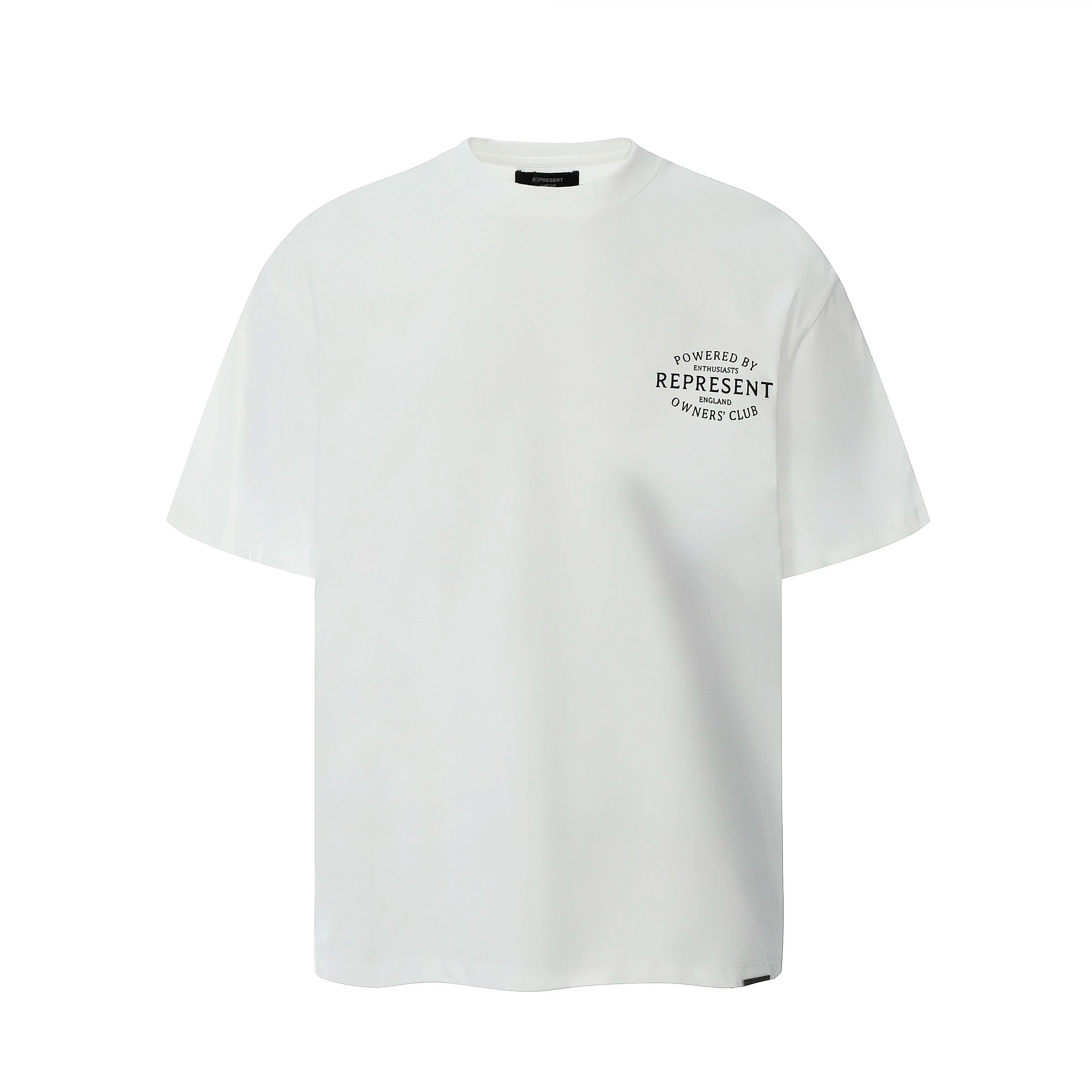 Representative classic letter slogan short sleeved American niche trendy brand high street summer pure cotton loose fitting men's and women's T-shirt