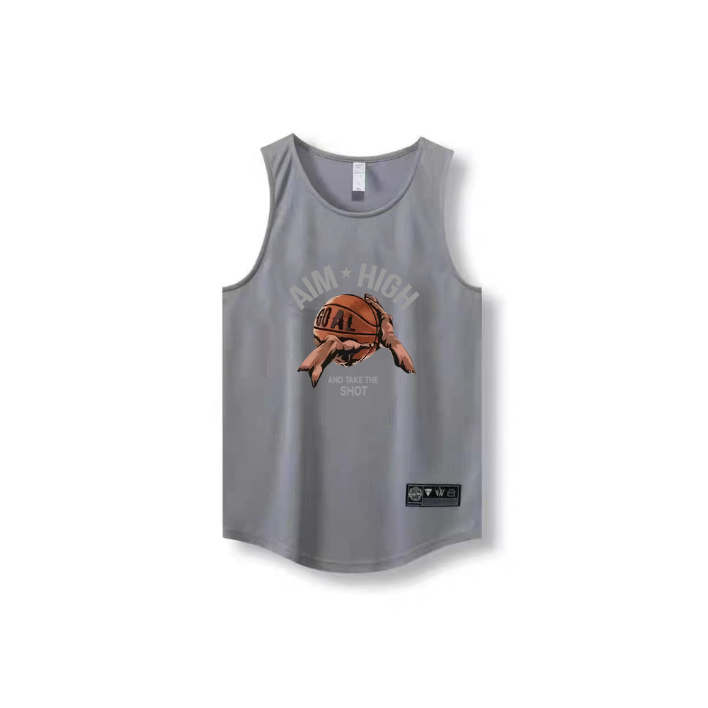 New American basketball vest training summer sleeveless basketball shooting suit sports top loose fitness narrow shoulder jersey