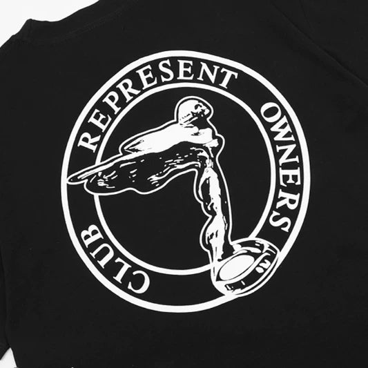 Representative Flying Goddess Badge Short Sleeve American High Street Casual Summer Cotton Loose Trendy Brand Couple T-shirt