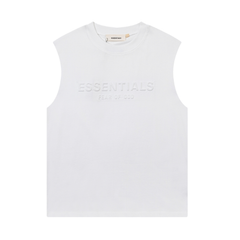 FOG Double Line ESSENTIALS Three Dimensional Letter Logo Summer Trendy High Street Loose Casual Sleeveless T-shirt Tank Top (9)