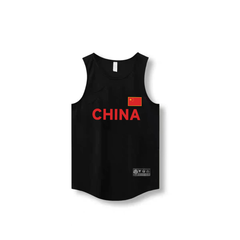 中国国家队篮球背心训练无袖投篮服运动上衣宽松健身窄肩球衣跑步