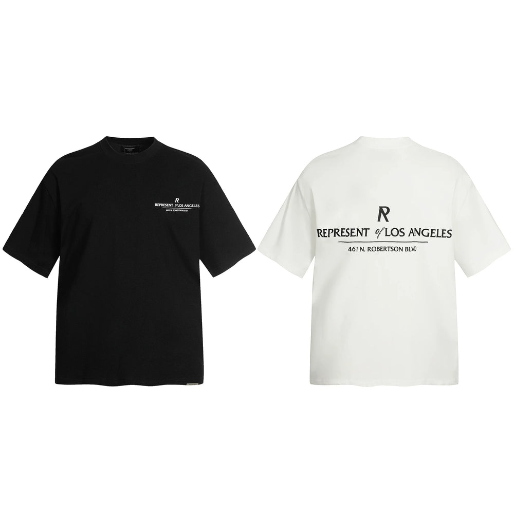 Representative joint slogan letter short sleeved American niche trendy brand high street pure cotton loose couple T-shirt for men and women