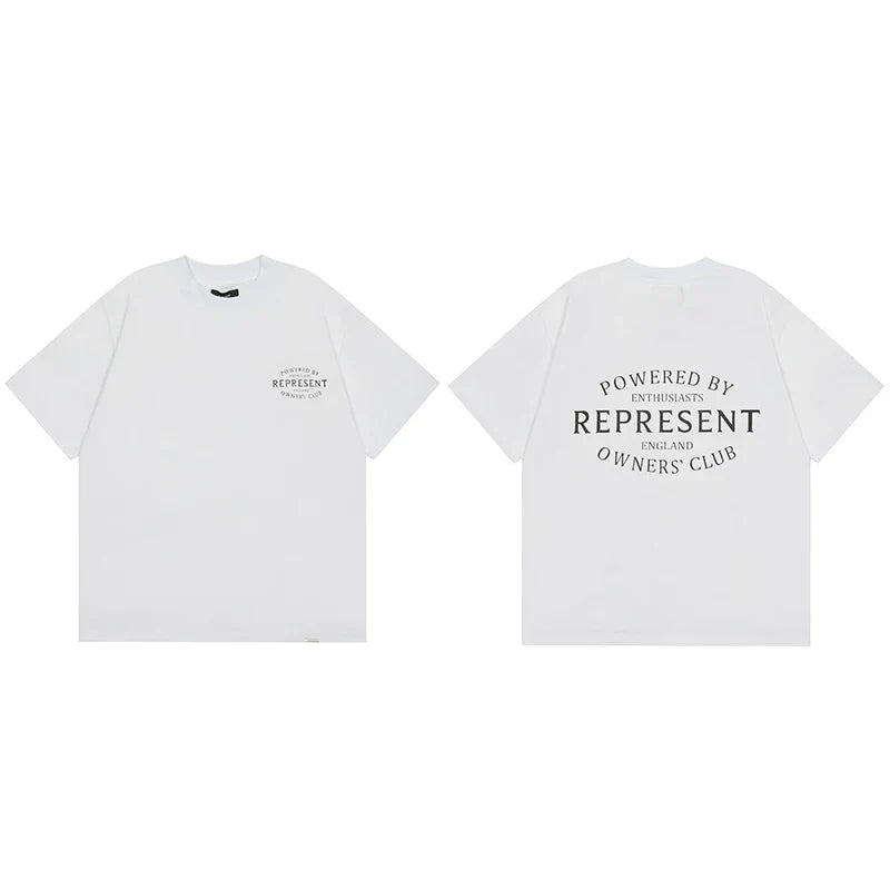 Represent Circular Crest Owners' Club Graphic T-Shirt - White