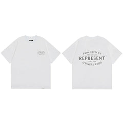 Represent Circular Crest Owners' Club Graphic T-Shirt - White