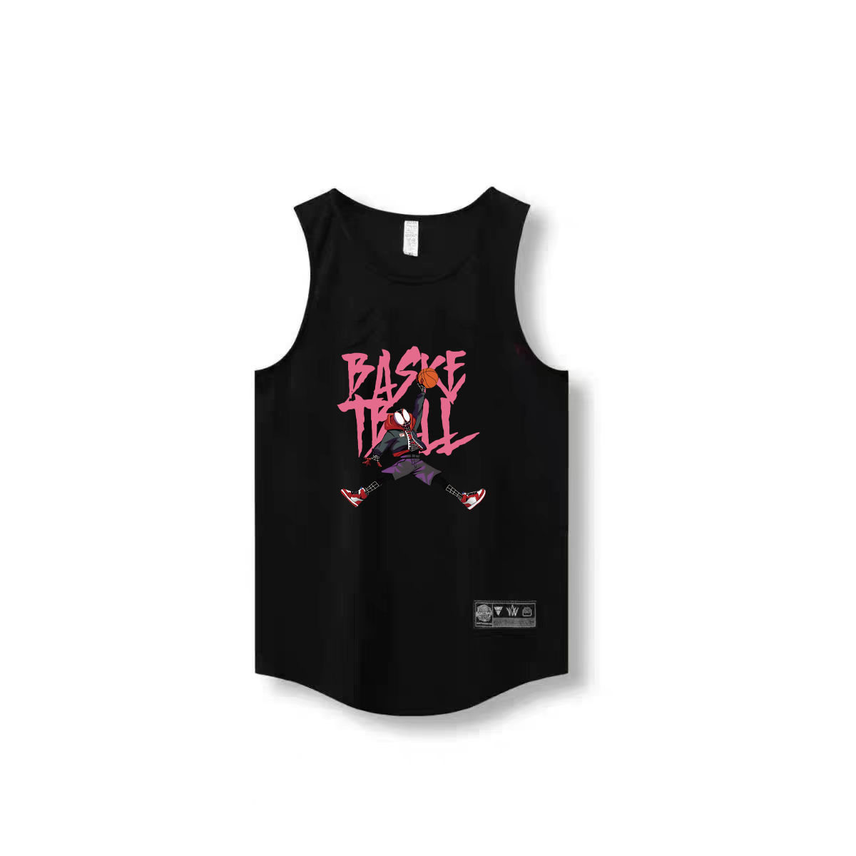 Spider Man dunk niche basketball vest training sleeveless basketball shooting suit sports loose fitness narrow shoulder jersey