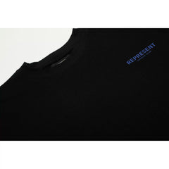 Representative classic slogan letter short sleeved American niche trendy brand high street summer pure cotton loose fitting men's and women's T-shirt