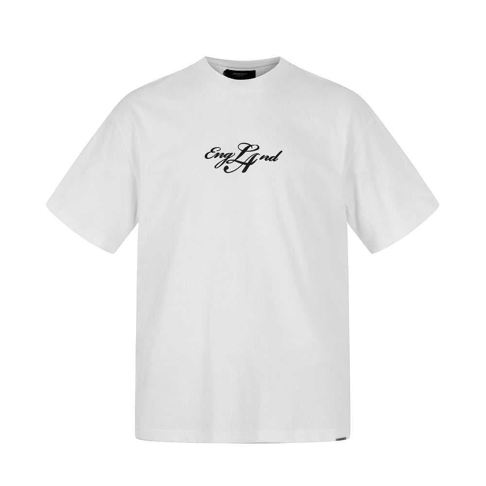 ReportENT Straw Slogan American Trendy Brand Heavy Trendy Loose Cotton Couple Short sleeved T-shirt Men's Summer