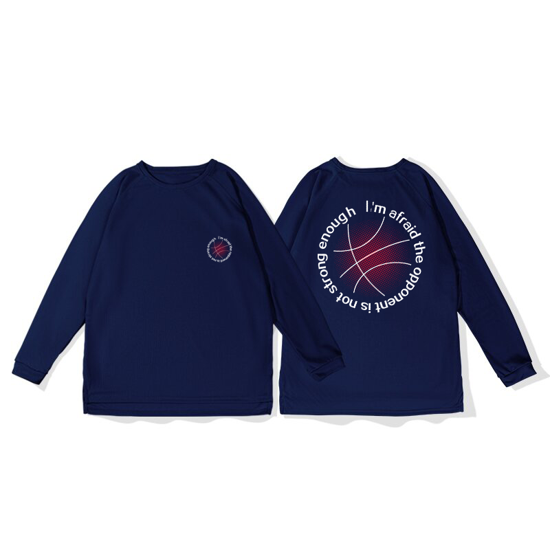 New Spring and Autumn [Sunset Basketball] Mesh Quick drying Sports Shoulder Long sleeved T-shirt for Men's Training American Shooting Suit